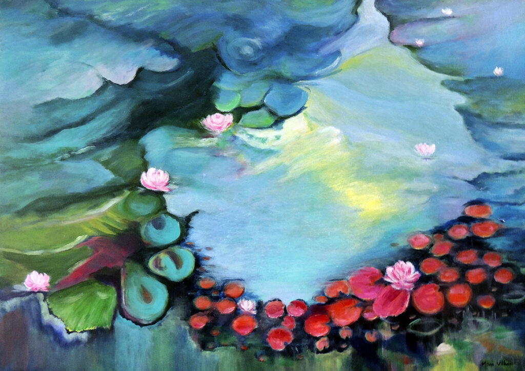 pintura Ninfeias para Monet